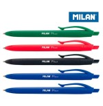 24535-BLISTER 5 BOLIGRAFOS P1 TOUCH (2 AZUL, NEGRO, ROJO Y VERDE) MILAN BWM10321