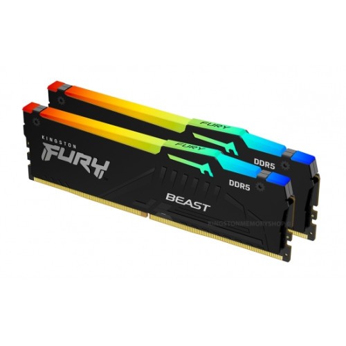 24542-MEMORIA KINGSTON FURY BEAST RGB DDR5 64GB KIT2 5600MT/S  CL4