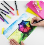 2457-ROTULADOR DOBLE PUNTA PINCEL COLOR NEGRO TOMBOW ABT-N15