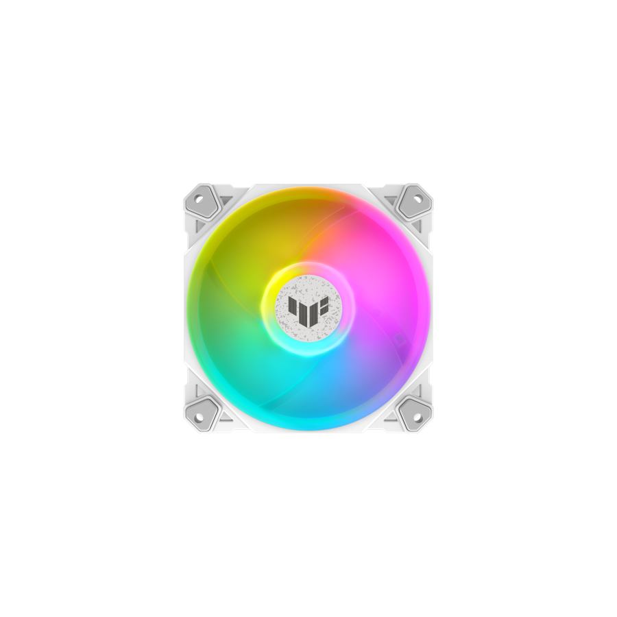 24595-ASUS TUF GAMING TF120 ARGB WHITE EDITION Carcasa del ordenador Refrigerador de aire 12 cm Blanco 1 pieza(s)