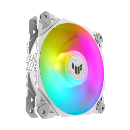 24596-ASUS TUF GAMING TF120 ARGB WHITE EDITION Carcasa del ordenador Refrigerador de aire 12 cm Blanco 1 pieza(s)