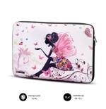 24610-SUBBLIM Funda Ordenador Neopreno Trendy Sleeve Neo Hada 15,6"