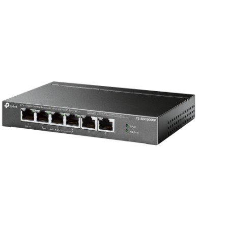 24633-TP-Link TL-SG1006PP switch No administrado Gigabit Ethernet (10/100/1000) Energia sobre Ethernet (PoE) Gris