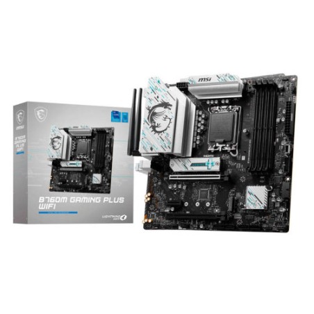 24656-PLACA MSI B760M GAMING PLUS WIFI,INTEL,1700,B760,4DDR5,192GB,2HDMI+2DP,4SATA+2M.2,5USB 3.2+2USB-C,2.5GB+WIFI6E+BT5