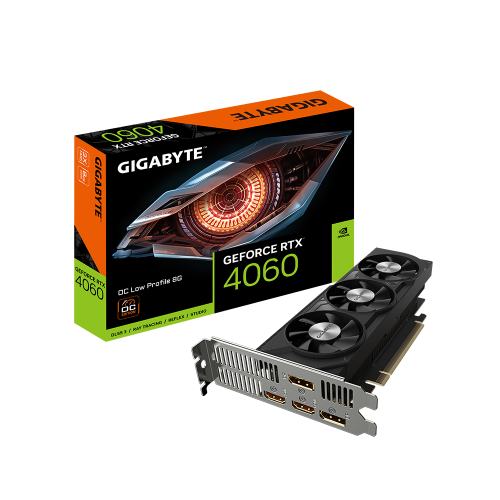 24665-Gigabyte GeForce RTX 4060 OC Low Profile 8G NVIDIA GeForce RTX- 4060 8 GB GDDR6