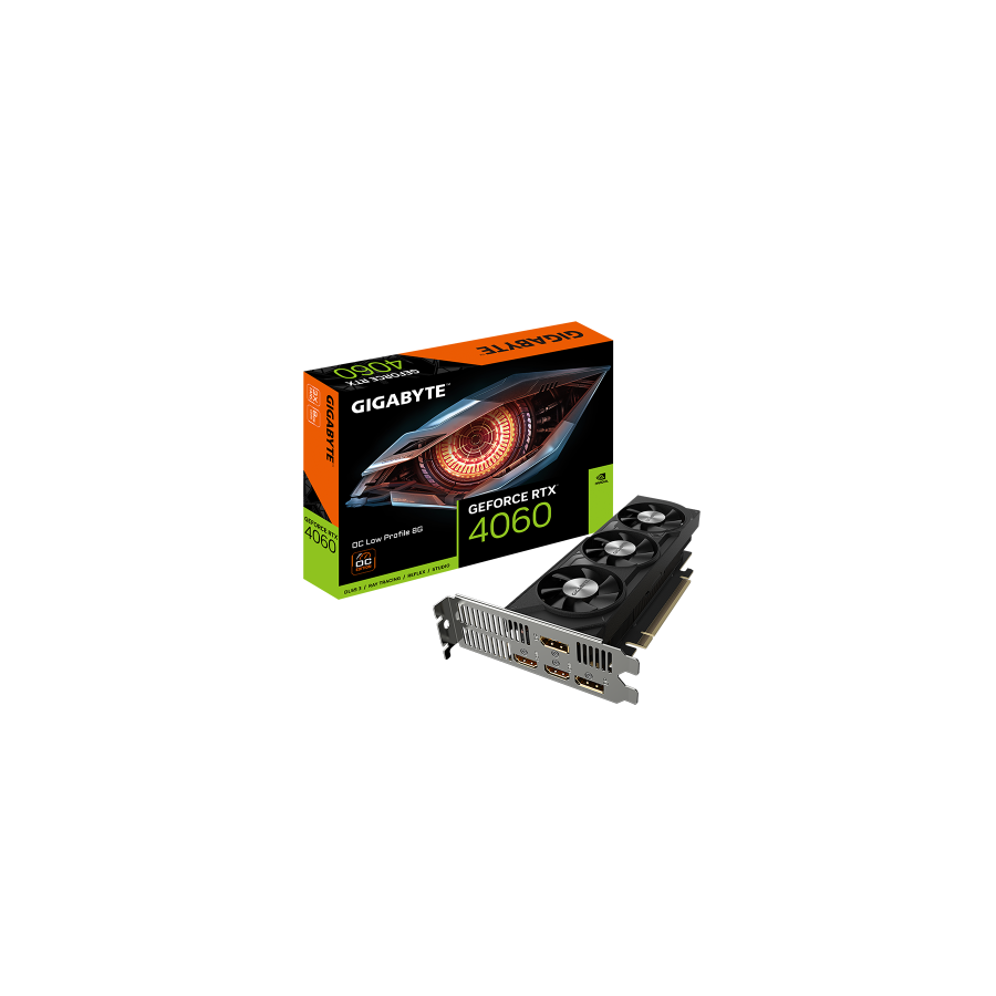 24665-Gigabyte GeForce RTX 4060 OC Low Profile 8G NVIDIA GeForce RTX- 4060 8 GB GDDR6