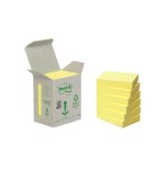 24685-PACK 6 BLOCS 100 HOJAS NOTAS RECICLADAS ADHESIVAS 38X51MM CANARY YELLOW CAJA CARTON 653-1B POST-IT 7100172254