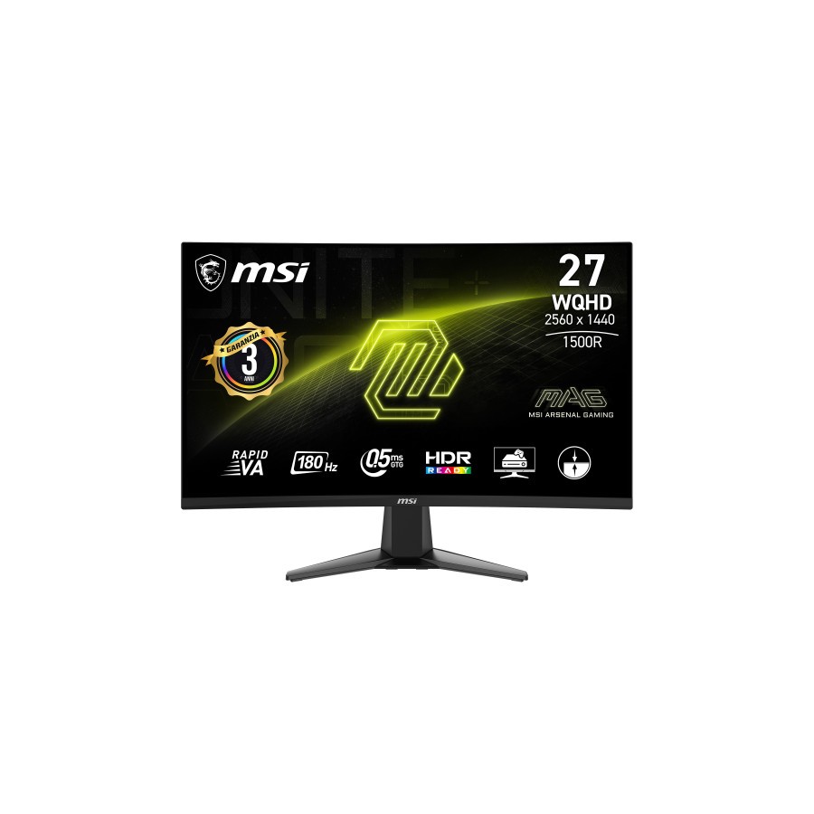 24704-MSI MAG 27CQ6F pantalla para PC 68,6 cm (27") 2560 x 1440 Pixeles Quad HD LCD Negro