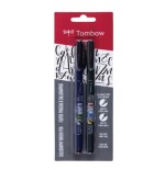 2471-BLISTER 2 ROTULADORES BASE AGUA PUNTA DURA + BLANDA (WS-BS + WS-BH) TOMBOW WS-BHS-2P