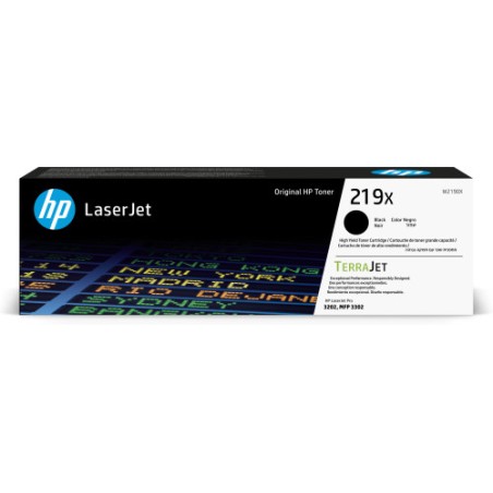 24756-HP Cartucho de Toner Original LaserJet 219X de alta capacidad negro