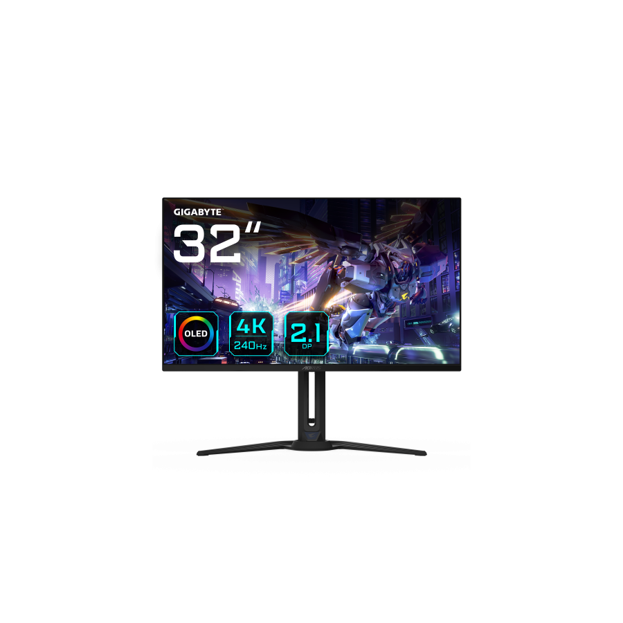 24773-AORUS FO32U2P pantalla para PC 80 cm (31.5") 3840 x 2160 Pixeles 4K Ultra HD OLED Negro