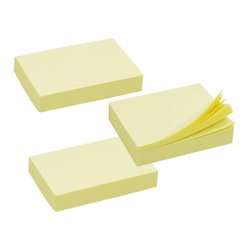 2478-TACO NOTAS ADHESIVAS AMARILLAS 38X51 MM. 100 HOJAS BISMARK 921004