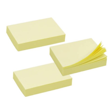 2478-TACO NOTAS ADHESIVAS AMARILLAS 38X51 MM. 100 HOJAS BISMARK 921004