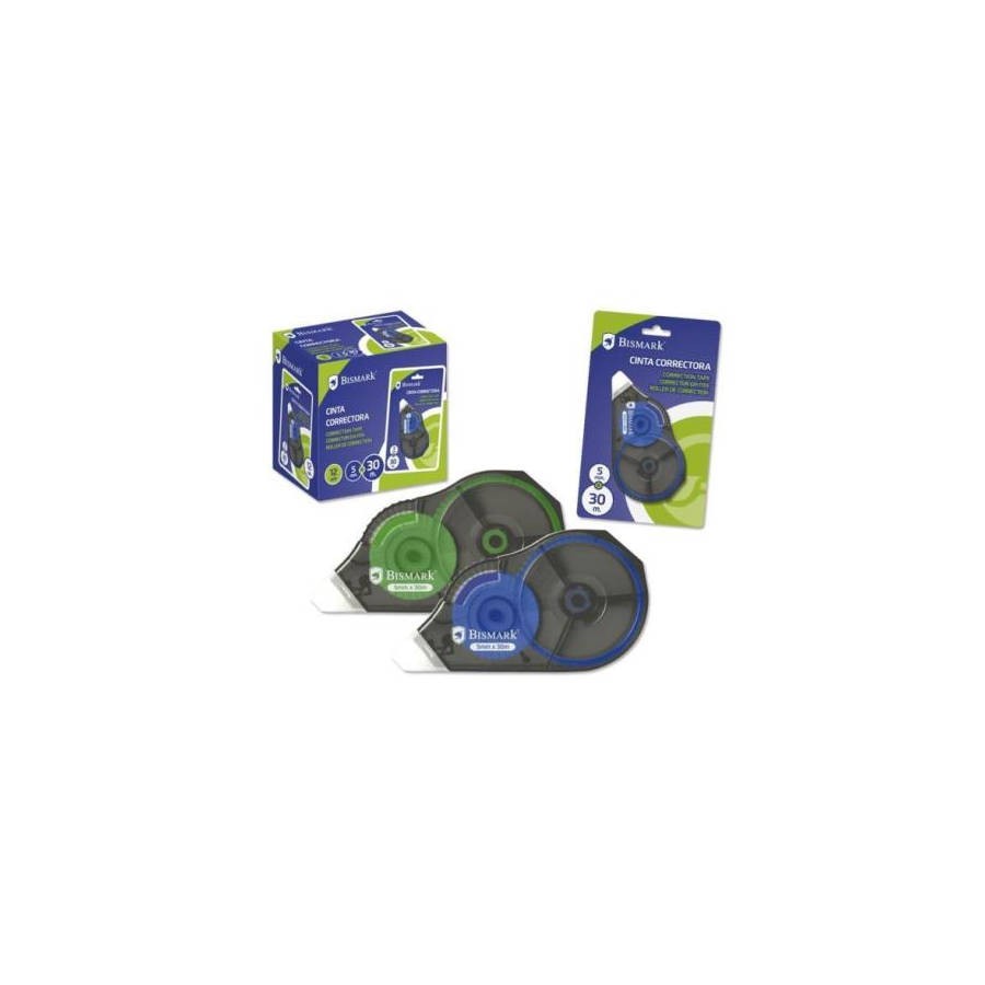 2483-CINTA CORRECTORA 30 METROS X 5 MM. BISMARK 325759