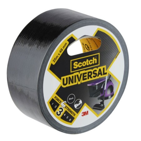 24935-ROLLO CINTA AMERICANA UNIVERSAL 2904 NEGRO 48MM X 25M SCOTCH 7100205219