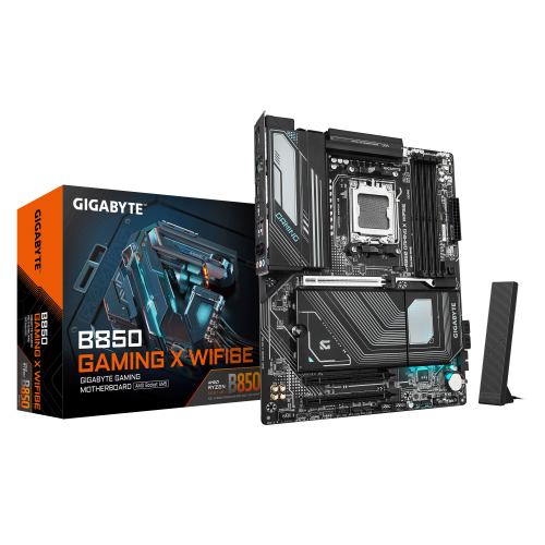24957-GIGABYTE B850 GAMING X WIFI6E Placa Base - Procesadores AMD Ryzen Serie 9000, VRM digital de 12+2+2 fases, hasta 8