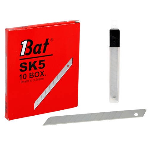 2498-BLISTER 10 CUCHILLAS ESTRECHAS DE 9 MM. ALTA CALIDAD BISMARK 319183