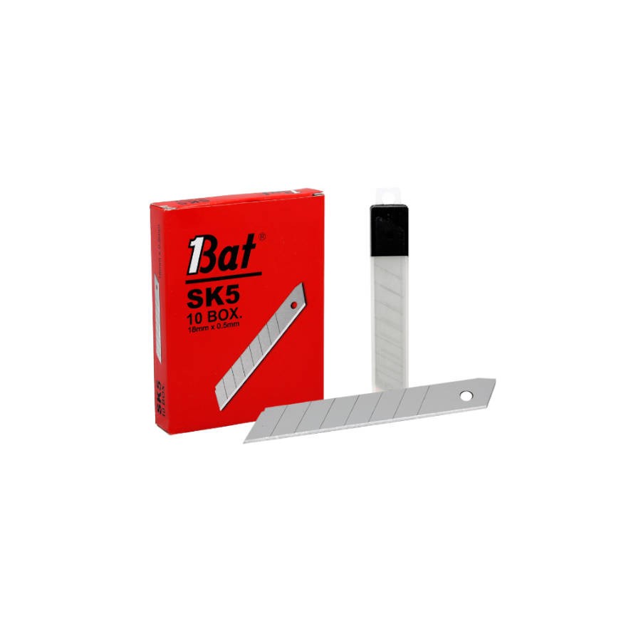 2499-BLISTER 10 CUCHILLAS ANCHAS DE 18 MM. ALTA CALIDAD BISMARK 319184