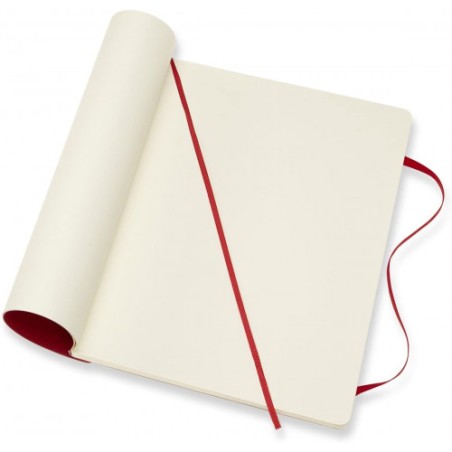 25-LIBRETA CLASICA TAPA BLANDA ROJO ESCARLATA XL (19X25CM) LISA MOLESKINE QP623F2