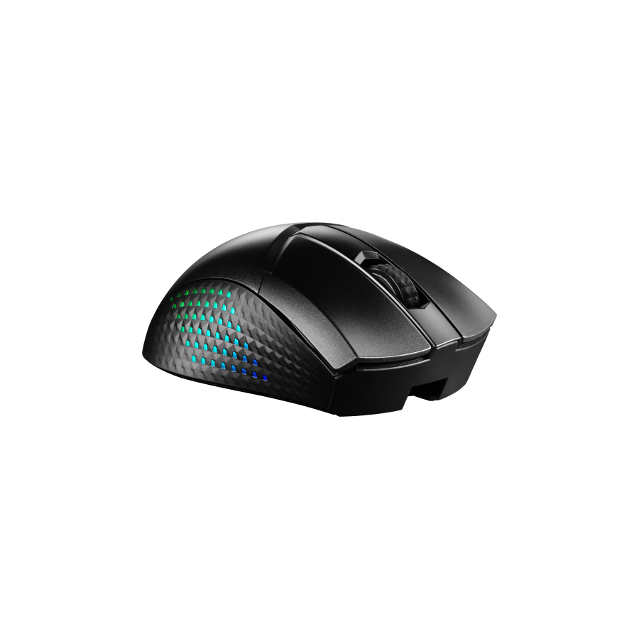 25010-MSI CLUTCH GM51 LIGHTWEIGHT WIRELESS raton Juego mano derecha RF Wireless + Bluetooth + USB Type-C Optico 26000 DP