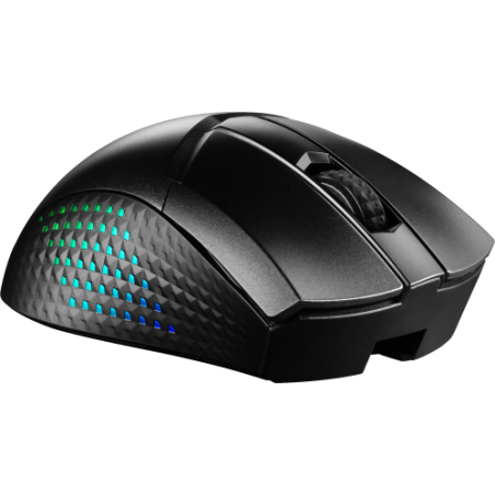 25010-MSI CLUTCH GM51 LIGHTWEIGHT WIRELESS raton Juego mano derecha RF Wireless + Bluetooth + USB Type-C Optico 26000 DP