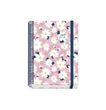 25016-AGENDA ESCOLAR 2025-2026 TAMANO A5 TAPA CARTON FORRADO SEMANA VISTA PRIME CAMOMILLE DOHE 52037