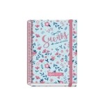 25017-AGENDA ESCOLAR 2025-2026 TAMANO A5 TAPA CARTON FORRADO SEMANA VISTA PRIME BLOSSOM DOHE 52039