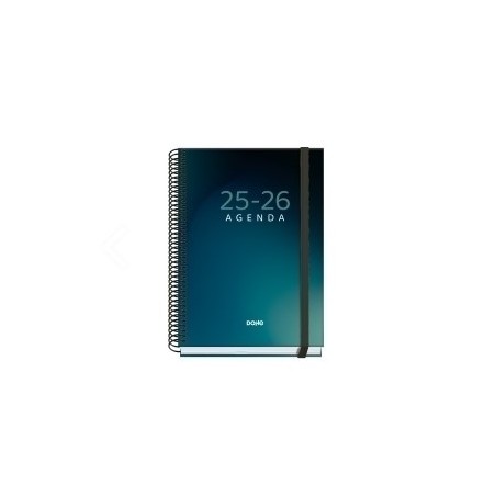 25024-AGENDA ESCOLAR 2025-2026 TAMANO A5 TAPA CARTON FORRADO DIA PAGINA PRIME BOREAL DOHE 52046