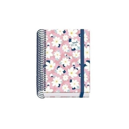 25027-AGENDA ESCOLAR 2025-2026 TAMANO A6 TAPA CARTON FORRADO DIA PAGINA PRIME CAMOMILLE DOHE 52049