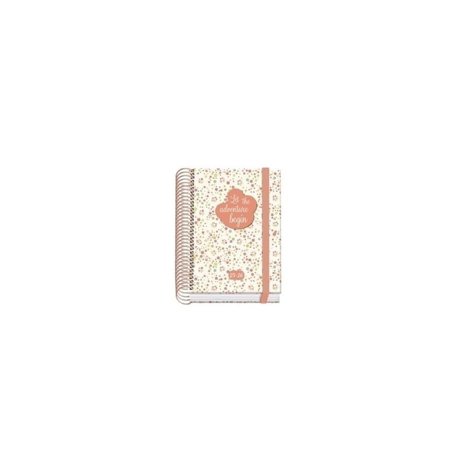 25028-AGENDA ESCOLAR 2025-2026 TAMANO A6 TAPA CARTON FORRADO DIA PAGINA PRIME BUBBLES DOHE 52050