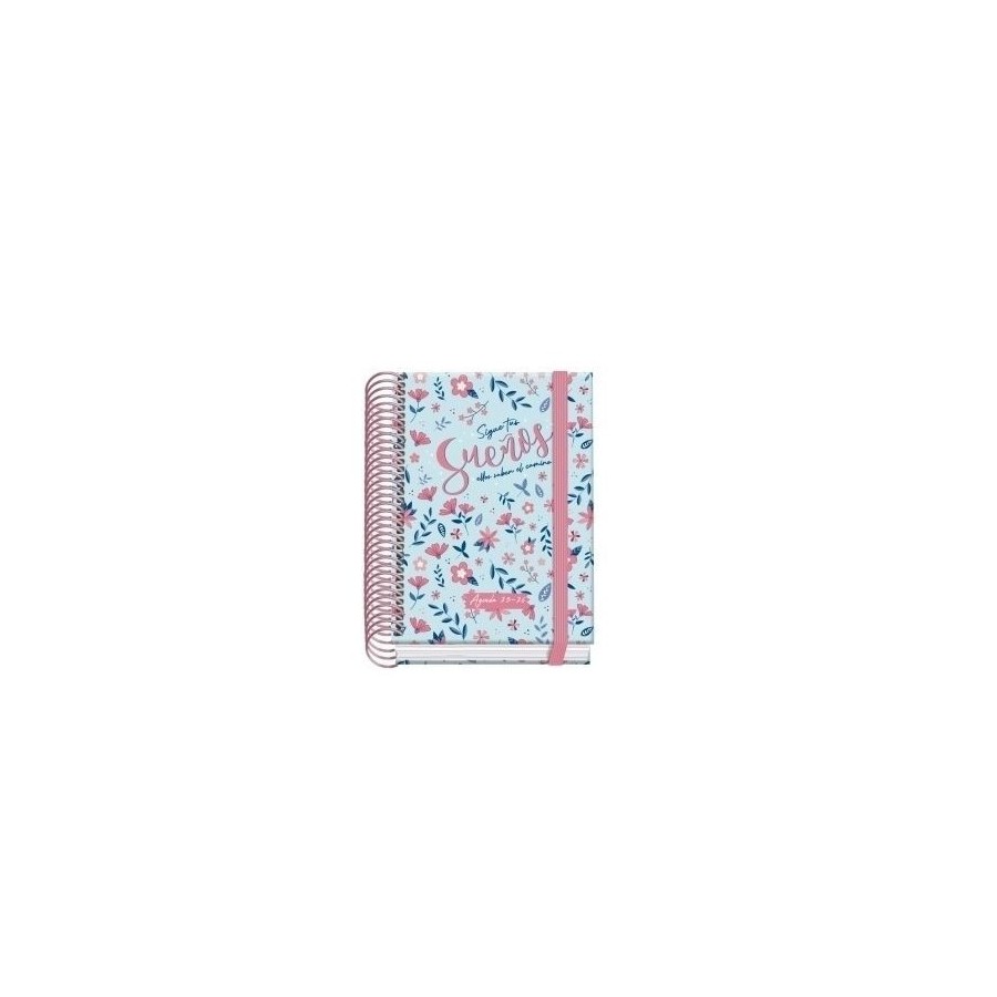 25029-AGENDA ESCOLAR 2025-2026 TAMANO A6 TAPA CARTON FORRADO DIA PAGINA PRIME BLOSSOM DOHE 52051