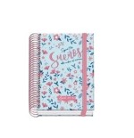 25029-AGENDA ESCOLAR 2025-2026 TAMANO A6 TAPA CARTON FORRADO DIA PAGINA PRIME BLOSSOM DOHE 52051