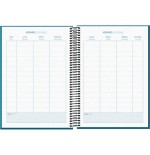 25035-AGENDA ESCOLAR 2025-2026 TAMANO A5 TAPA CARTON FORRADO SEMANA VISTA MODELO SYSTEM BASIC AZUL DOHE 52056