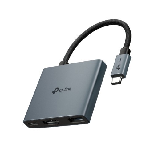 25051-TP-Link UH3020C hub de interfaz USB Tipo C 5000 Mbit/s Gris