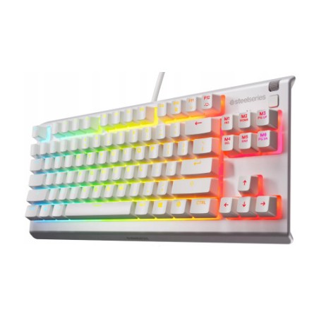 25059-TECLADO STEELSERIES APEX 3 TKL (USA) BLANCO (64819)