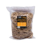 2506-BOLSA 1 KG. GOMAS ELASTICAS No 80 DE 8 CM. LARGO OFFICE CLUB 300829