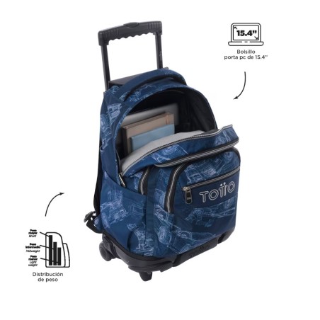 25088-MOCHILA RENGLONES BLUEPRINT (32 X 45.5 X 18) - 26L TOTTO MA03ECO006-2426P-0JJ