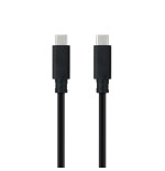 25119-Nanocable Cable USB 3.2 Gen2x2 20Gbps 5A/100W 4K/60Hz USB-C/M-USB-C/M, Negro, 3 m