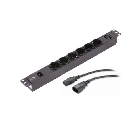 25130-APC EPDU1010B-SCH unidad de distribucion de energia (PDU) 7 salidas AC 1U Negro