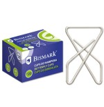 2515-CAJA 12 CLIPS NIQUELADOS DE MARIPOSA No 20 BISMARK 321357