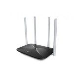 25228-Mercusys AC12 router inalambrico Ethernet rapido Doble banda (2,4 GHz / 5 GHz) Negro