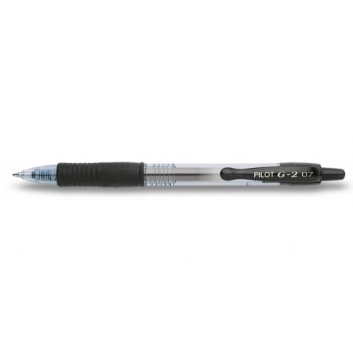 25237-BOLIGRAFO ROLLER GEL RETRAC.G-2 NEGRO PILOT BL-G2-7-B