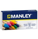 25255-ESTUCHE DE 10 UNIDADES CERAS BLANDAS COLORES SURTIDOS MANLEY MNC00033