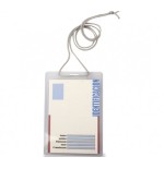 25261-CAJA 50 FUNDAS IDENTIFICACION PVC NATURAL 93X132MM CON CORDON IBERPLAS 1077G50