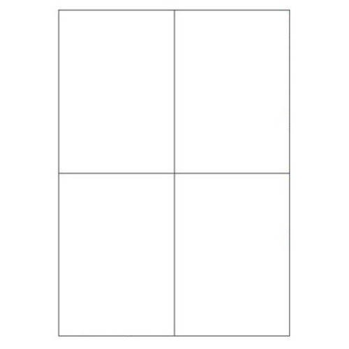 25265-CAJA 100 HOJAS ETIQUETAS BLANCAS SIN MARGENES-LASER/INYECCION DE TINTA/FOTOCOPIADORAS-105X148 MM MEGASTAR LP4MS-10
