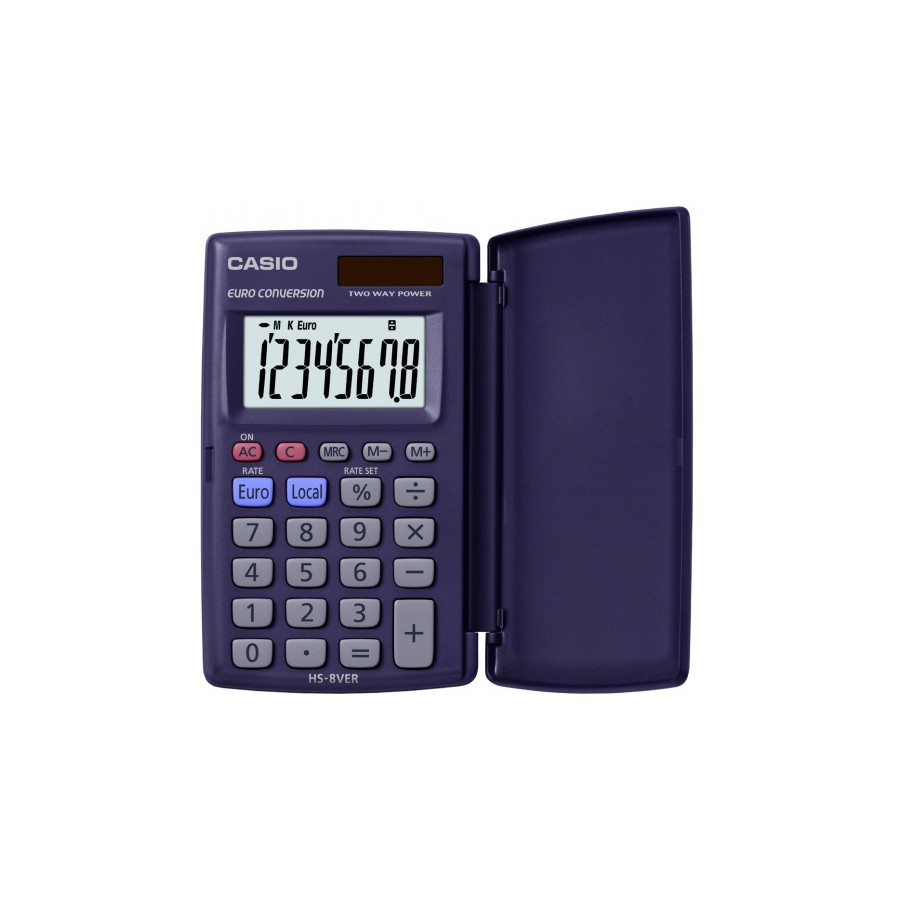 25287-CALCULADORA DE BOLSILLO DE 8 DIGITOS CASIO HS-8VERA