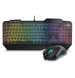 25321-KROM PACK GAMING KRUSHER. TECLADO SEMI-MECANICO + RATON. RGB. NEGRO