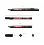 25328-MARCADOR PERMANENTE P-200, COLOR: NEGRO ERICH KRAUSE 4777