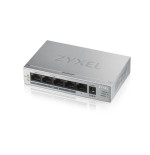 25396-Zyxel GS1005HP No administrado Gigabit Ethernet (10/100/1000) Energia sobre Ethernet (PoE) Plata