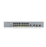 25416-Zyxel GS1350-18HP-EU0101F switch Gestionado L2 Gigabit Ethernet (10/100/1000) Energia sobre Ethernet (PoE) Gris